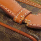 CELINE Shoulder Bag PVC Brown Macadam 2WAY Women Used Authentic