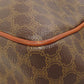 CELINE Shoulder Bag PVC Brown Macadam 2WAY Women Used Authentic
