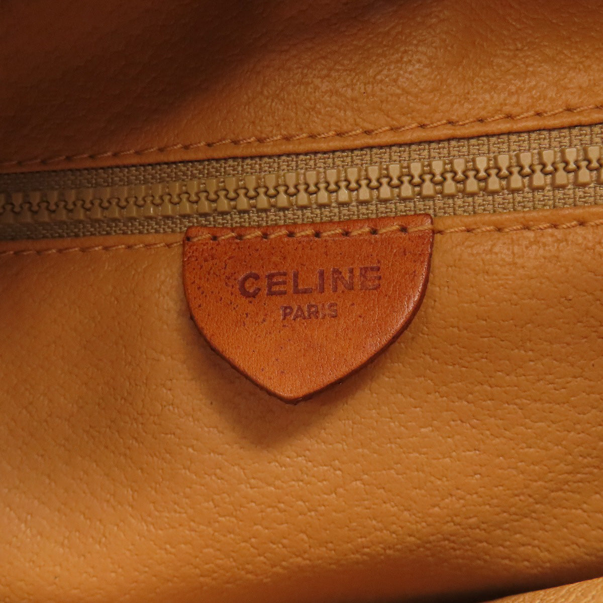 CELINE Shoulder Bag PVC Brown Macadam 2WAY Women Used Authentic