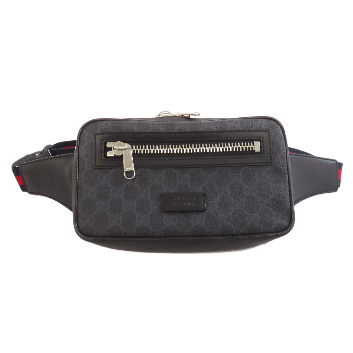 GUCCI Sling bag 474293 PVC black GG Supreme Women Used Authentic
