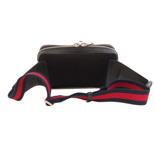 GUCCI Sling bag 474293 PVC black GG Supreme Women Used Authentic