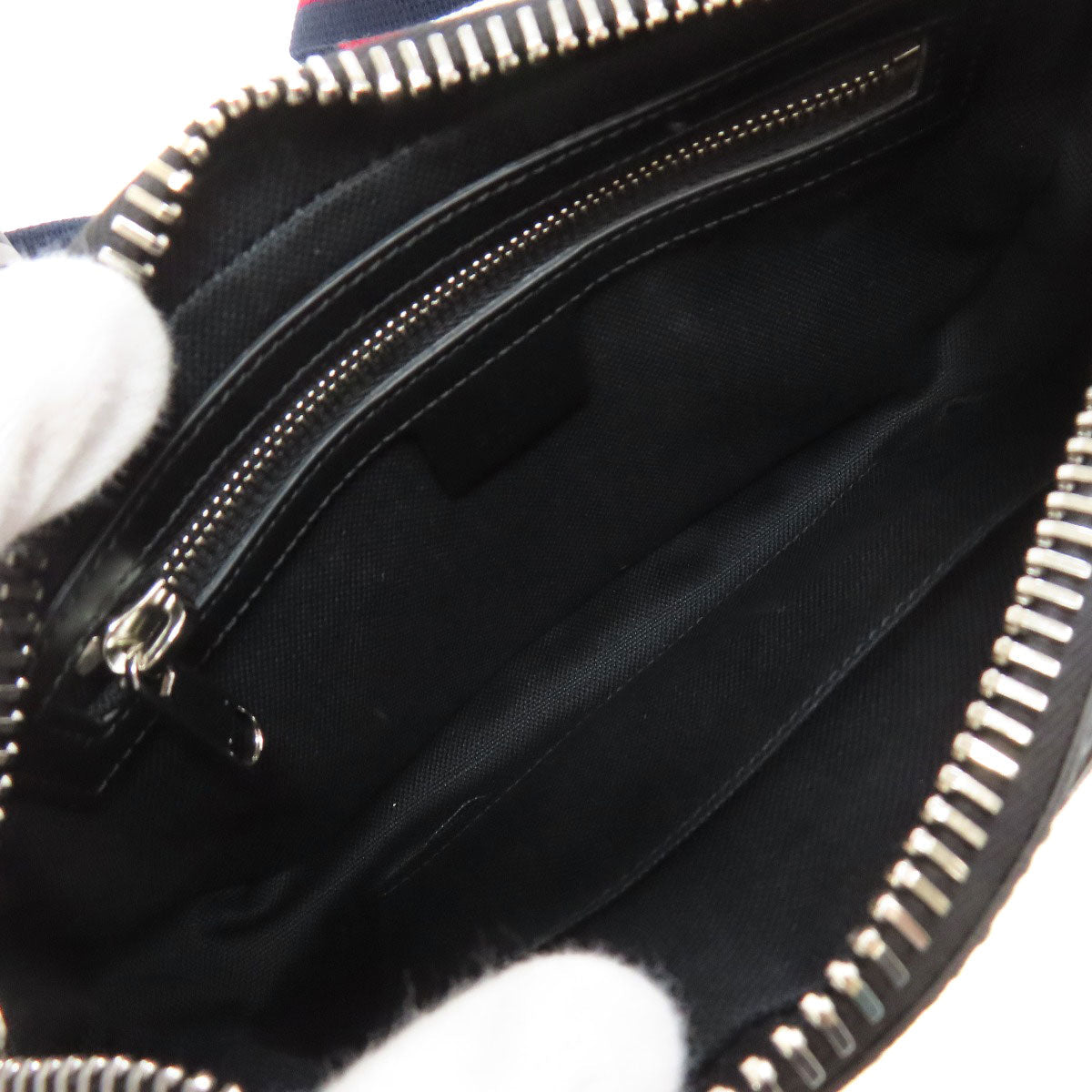 GUCCI Sling bag 474293 PVC black GG Supreme Women Used Authentic