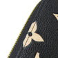 LOUIS VUITTON Long Wallet Purse M69698 Ann Platt black LV Crafty Zippy Wallet Women Used Authentic