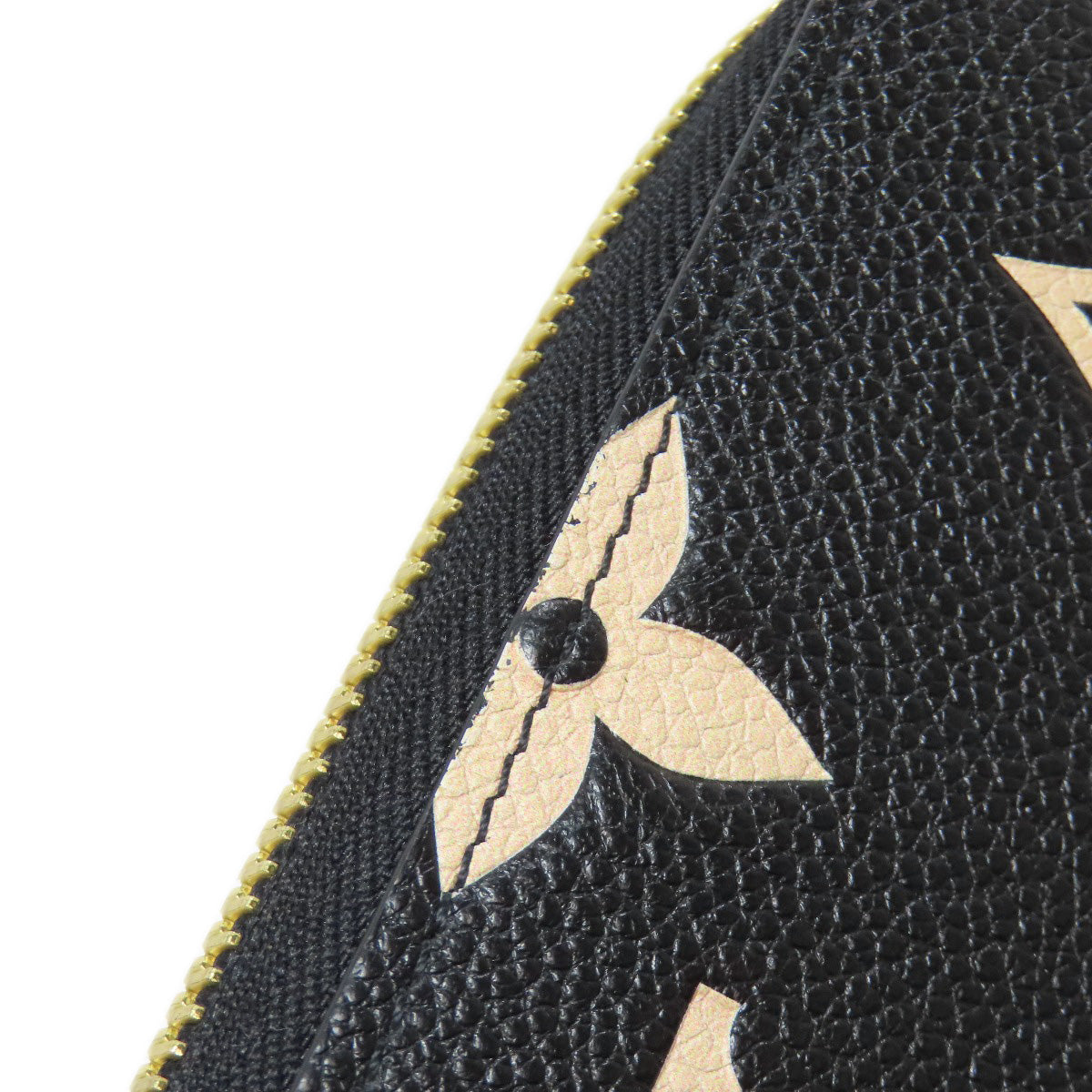 LOUIS VUITTON Long Wallet Purse M69698 Ann Platt black LV Crafty Zippy Wallet Women Used Authentic