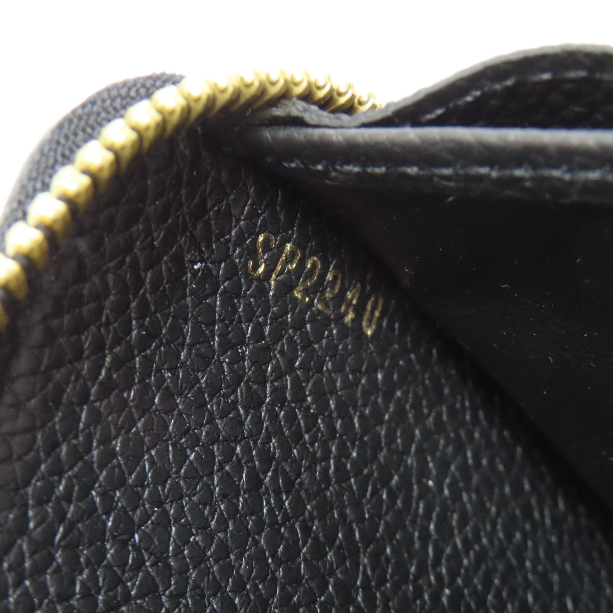 LOUIS VUITTON Long Wallet Purse M69698 Ann Platt black LV Crafty Zippy Wallet Women Used Authentic