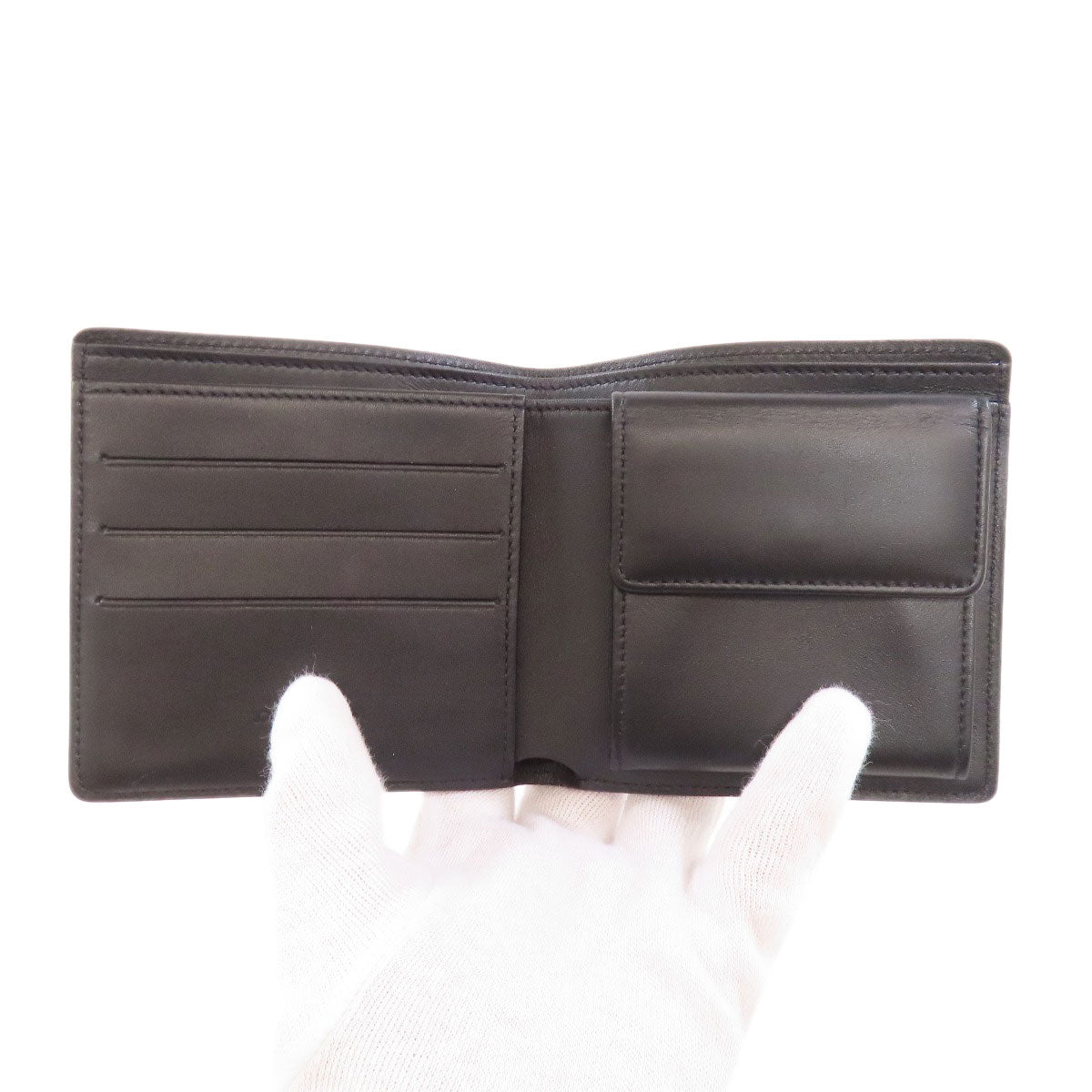 LOUIS VUITTON Bifold Wallet M85016 Nomad leather black Portefeuille�EMarco mens Used Authentic