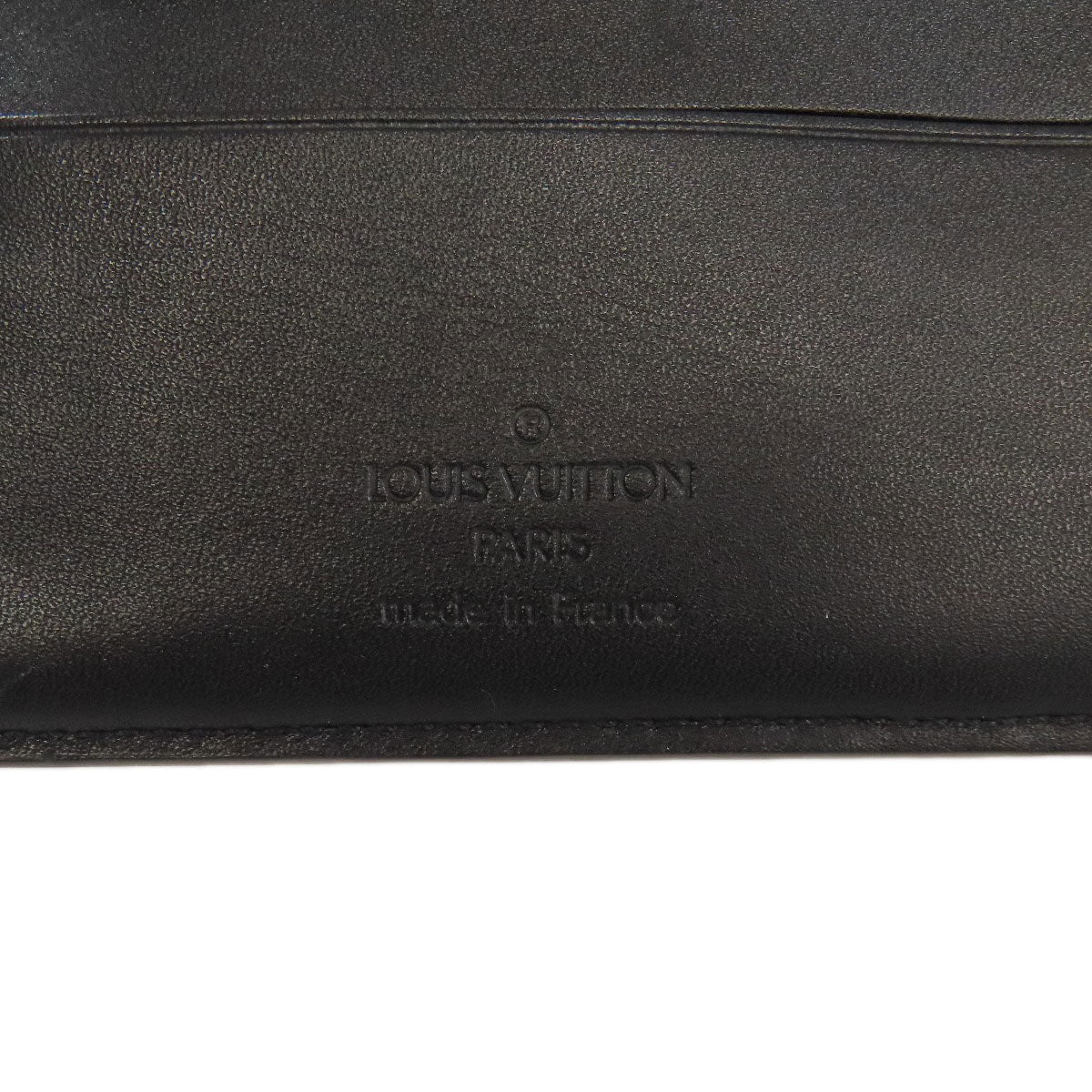 LOUIS VUITTON Bifold Wallet M85016 Nomad leather black Portefeuille�EMarco mens Used Authentic