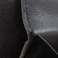 CELINE Bifold Wallet Calfskin black logo Women Used Authentic