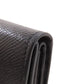 CELINE Bifold Wallet Calfskin black logo Women Used Authentic