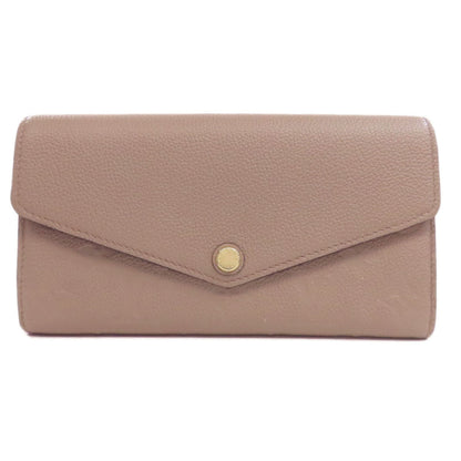LOUIS VUITTON Long Wallet Purse M68708 Ann Platt beige Portefeuille Sara Women Used Authentic