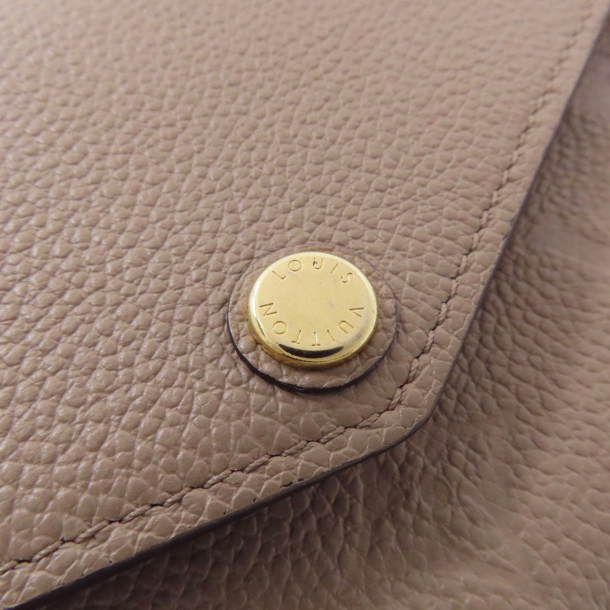 LOUIS VUITTON Long Wallet Purse M68708 Ann Platt beige Portefeuille Sara Women Used Authentic