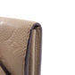 LOUIS VUITTON Long Wallet Purse M68708 Ann Platt beige Portefeuille Sara Women Used Authentic