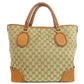 GUCCI Tote Bag 257023 canvas Brown GG Marrakech Women Used Authentic