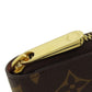LOUIS VUITTON Long Wallet Purse M42616 Monogram canvas Brown Zippy wallet Women Used Authentic