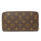 LOUIS VUITTON Long Wallet Purse M42616 Monogram canvas Brown Zippy wallet Women Used Authentic