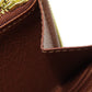 LOUIS VUITTON Long Wallet Purse M42616 Monogram canvas Brown Zippy wallet Women Used Authentic