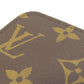 LOUIS VUITTON Long Wallet Purse M42616 Monogram canvas Brown Zippy wallet Women Used Authentic