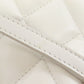 BALENCIAGA Shoulder Bag leather white quilting Women Used Authentic