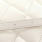 BALENCIAGA Shoulder Bag leather white quilting Women Used Authentic