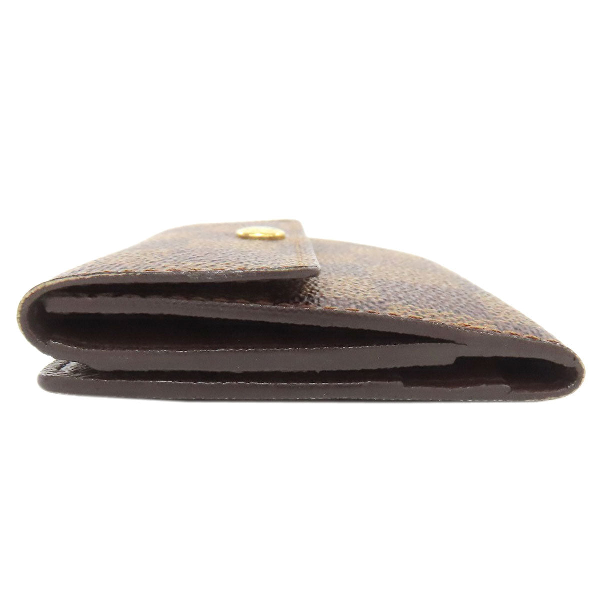 LOUIS VUITTON Coin case N62925 Damier canvas Brown Ludlow Women Used Authentic