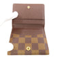 LOUIS VUITTON Coin case N62925 Damier canvas Brown Ludlow Women Used Authentic