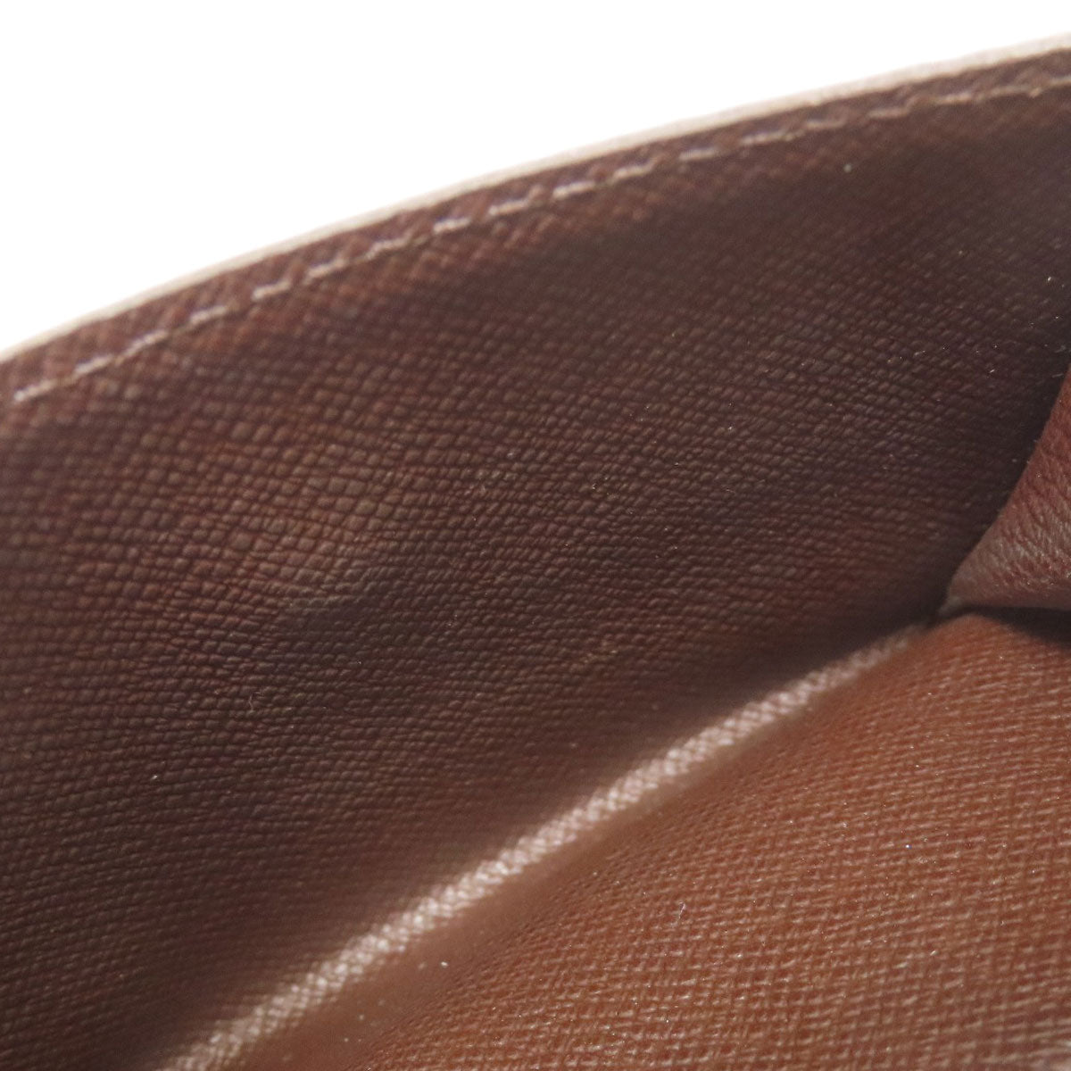 LOUIS VUITTON Coin case N62925 Damier canvas Brown Ludlow Women Used Authentic