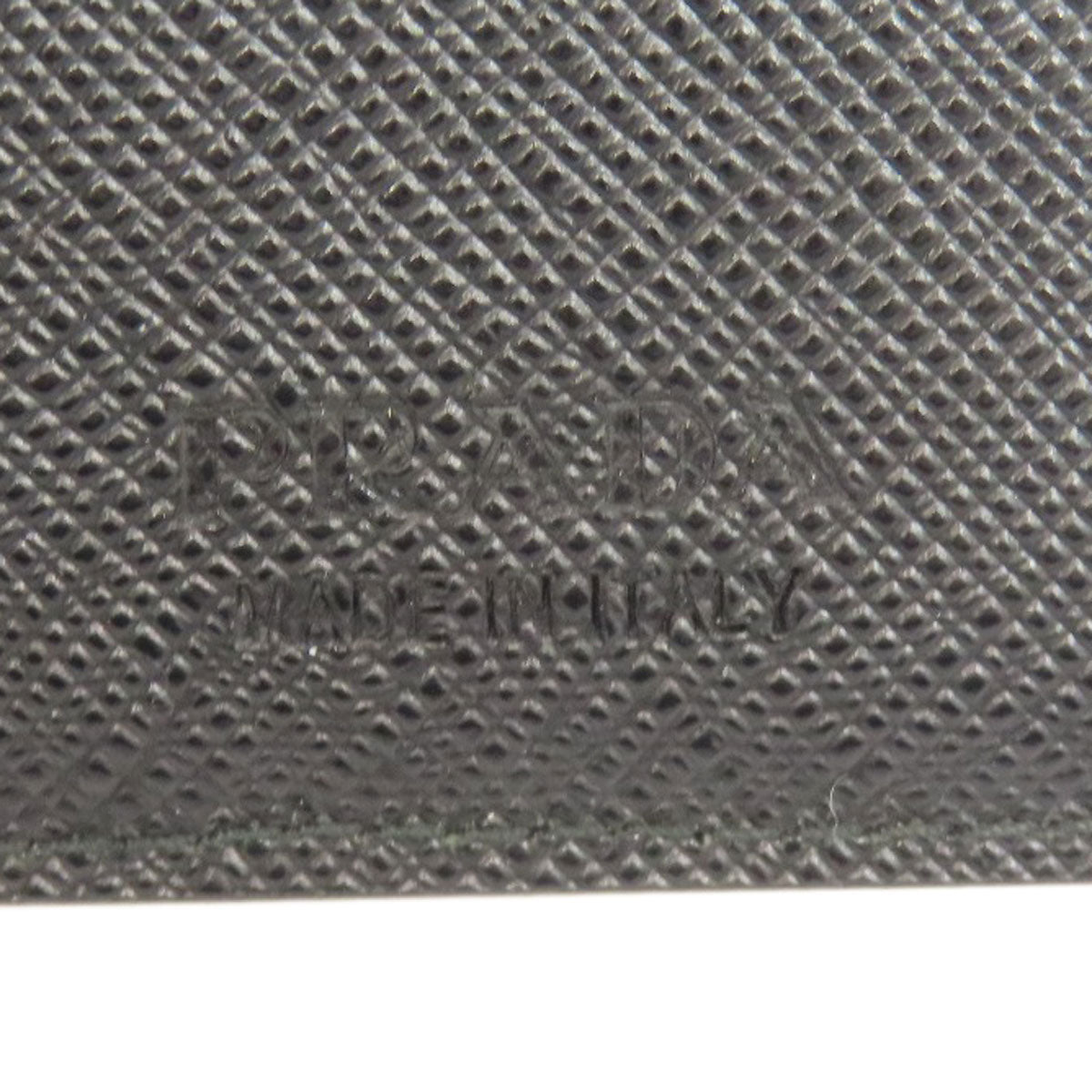 PRADA Long Wallet Purse 2MV835 Safiano black logo mens Used Authentic