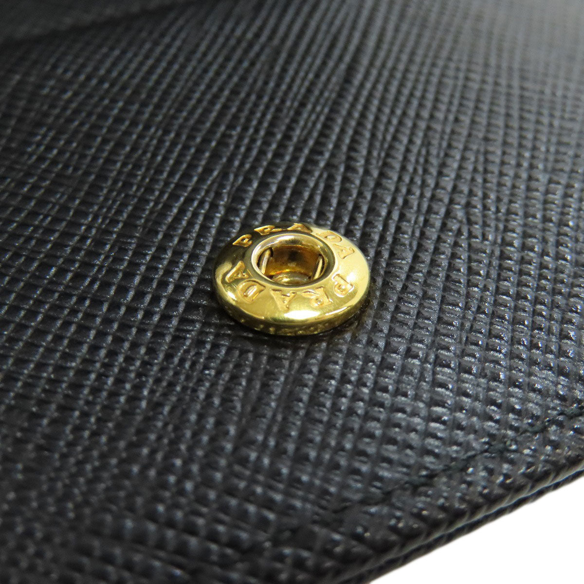 PRADA Bifold Wallet 1ML036 Safiano black logo Women Used Authentic