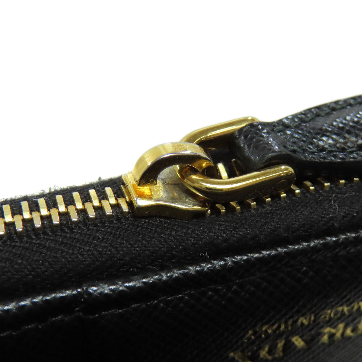 PRADA Bifold Wallet 1ML036 Safiano black logo Women Used Authentic