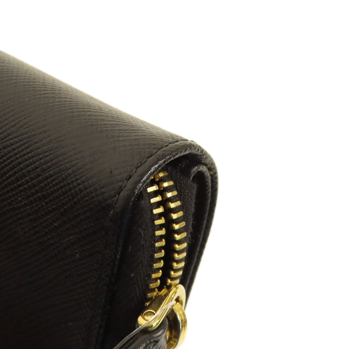 PRADA Bifold Wallet 1ML036 Safiano black logo Women Used Authentic
