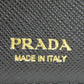 PRADA Bifold Wallet 1ML036 Safiano black logo Women Used Authentic