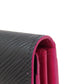 LOUIS VUITTON Long Wallet Purse M64322 Epi black Portefeuille Sara Women Used Authentic