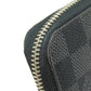 LOUIS VUITTON Long Wallet Purse N60111 Damier canvas gray Zippy Organizer NM mens Used Authentic