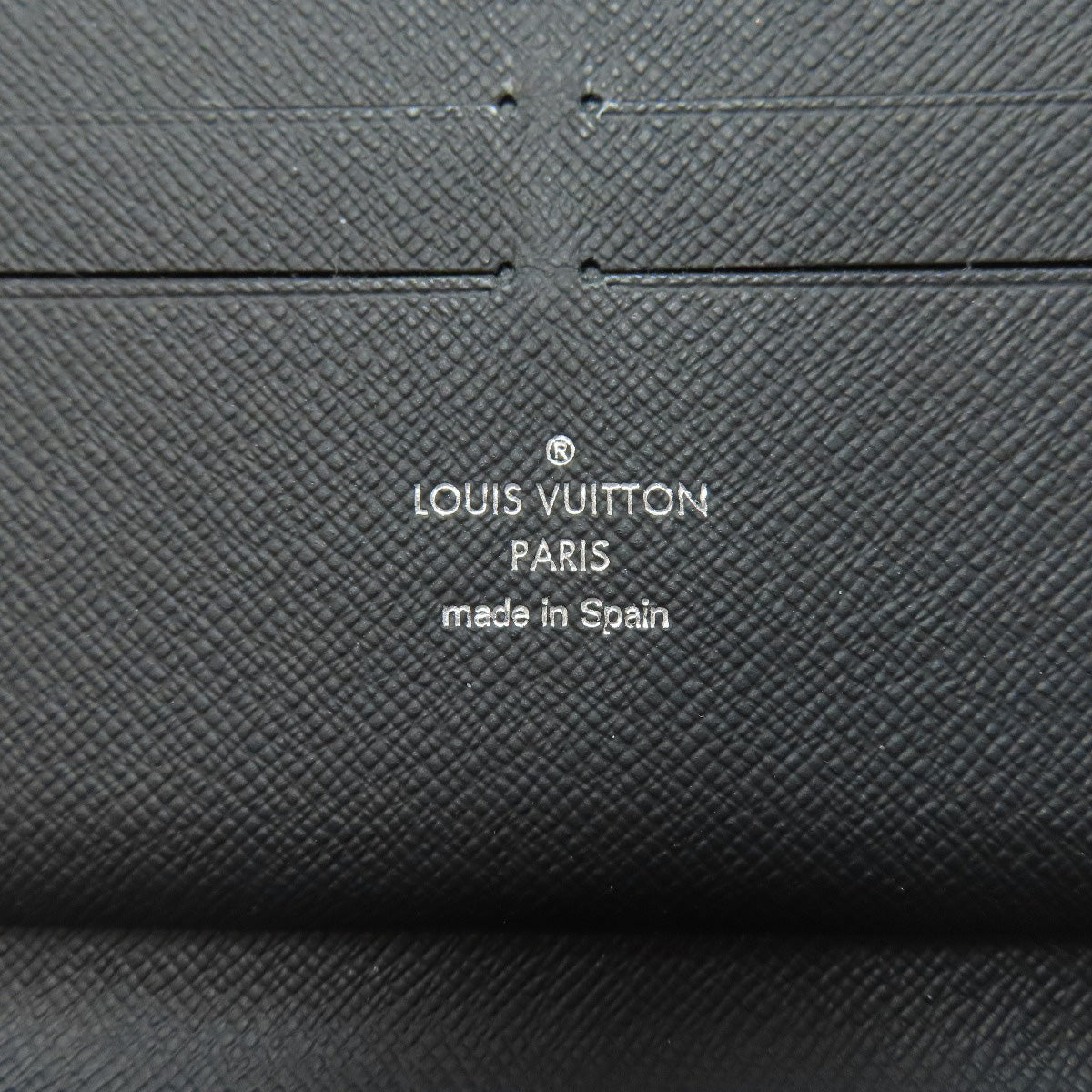 LOUIS VUITTON Long Wallet Purse N60111 Damier canvas gray Zippy Organizer NM mens Used Authentic