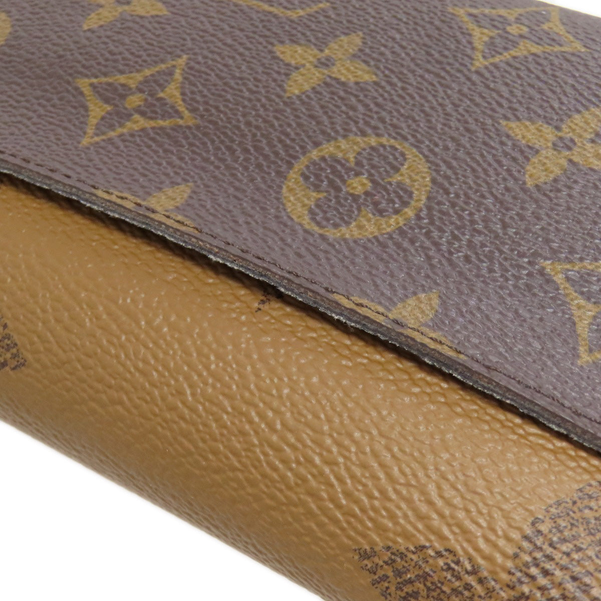 LOUIS VUITTON Long Wallet Purse M80726 Monogram Giant Brown Portefeuille Sara Women Used Authentic