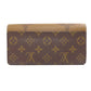 LOUIS VUITTON Long Wallet Purse M80726 Monogram Giant Brown Portefeuille Sara Women Used Authentic