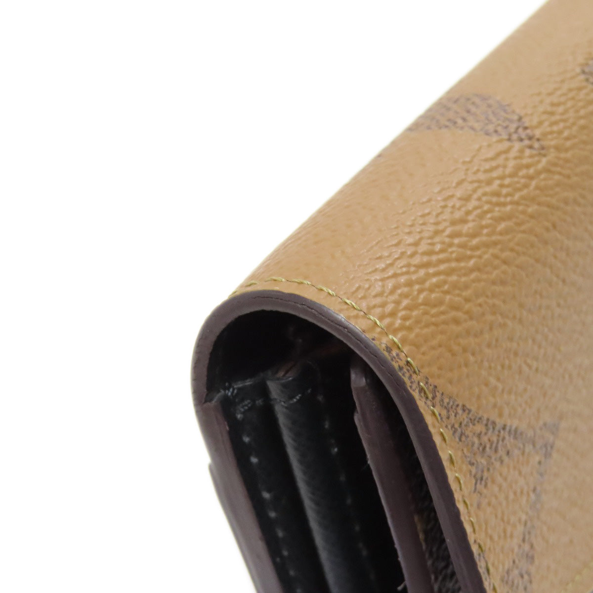 LOUIS VUITTON Long Wallet Purse M80726 Monogram Giant Brown Portefeuille Sara Women Used Authentic
