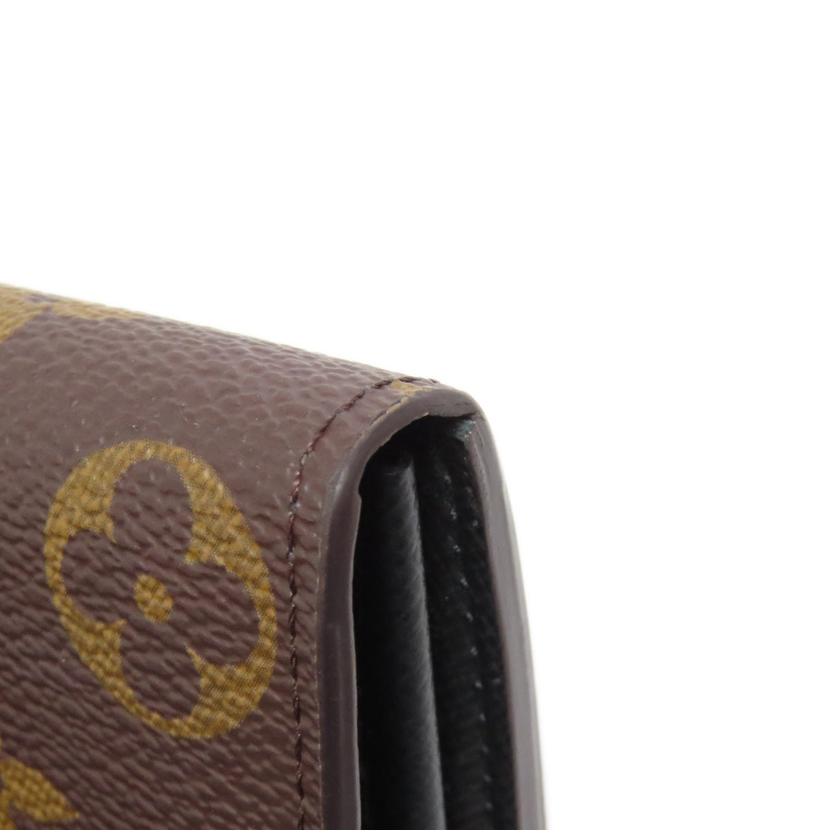 LOUIS VUITTON Long Wallet Purse M80726 Monogram Giant Brown Portefeuille Sara Women Used Authentic
