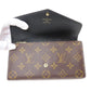 LOUIS VUITTON Long Wallet Purse M80726 Monogram Giant Brown Portefeuille Sara Women Used Authentic