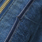 PRADA Tote Bag denim blue Canapa Women Used Authentic