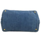 PRADA Tote Bag denim blue Canapa Women Used Authentic