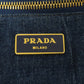 PRADA Tote Bag denim blue Canapa Women Used Authentic