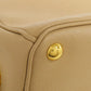PRADA Tote Bag BN2412 Safiano beige logoMetal