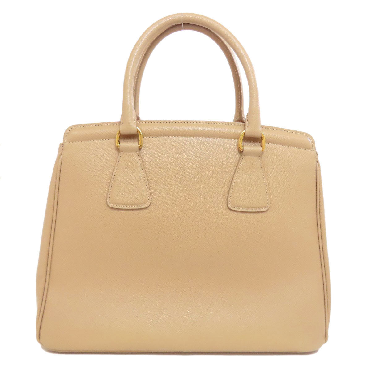 PRADA Tote Bag BN2412 Safiano beige logoMetal