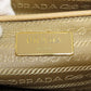 PRADA Tote Bag BN2412 Safiano beige logoMetal