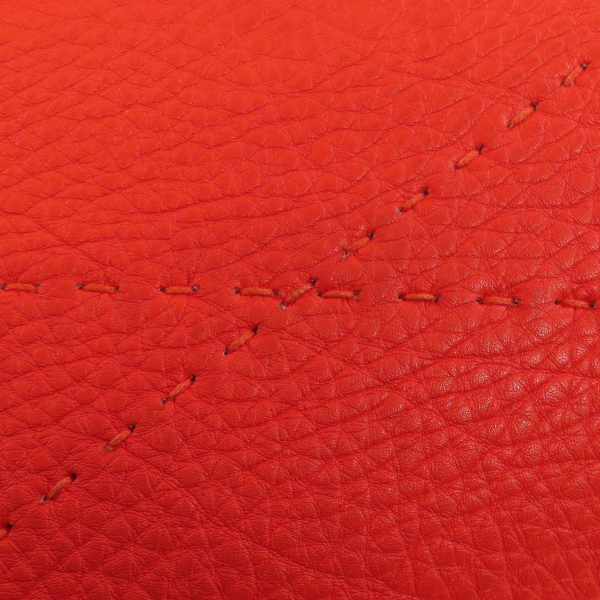 FENDI Handbag Calfskin Red Seleria 2WAY Women Used Authentic