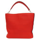 FENDI Handbag Calfskin Red Seleria 2WAY Women Used Authentic