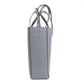 CELINE Tote Bag leather gray Vertical Cabas 2WAY Women Used Authentic