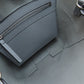 CELINE Tote Bag leather gray Vertical Cabas 2WAY Women Used Authentic