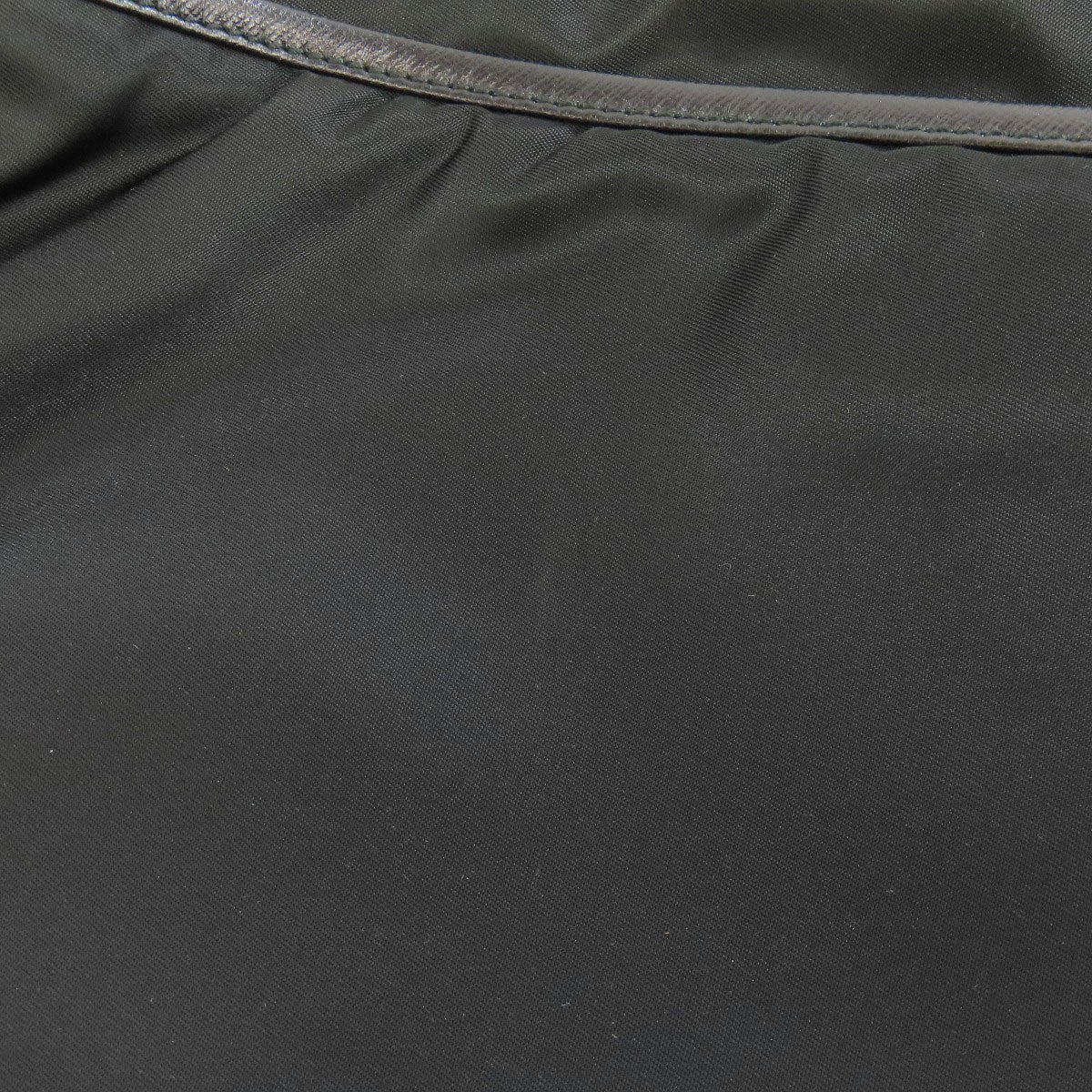 PRADA Shoulder Bag Nylon black logoMetal Women Used Authentic